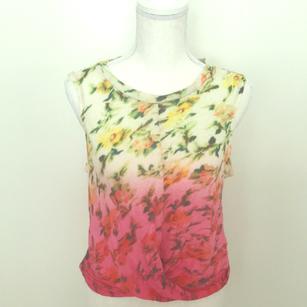 Deletta Cropped Twist Front Top